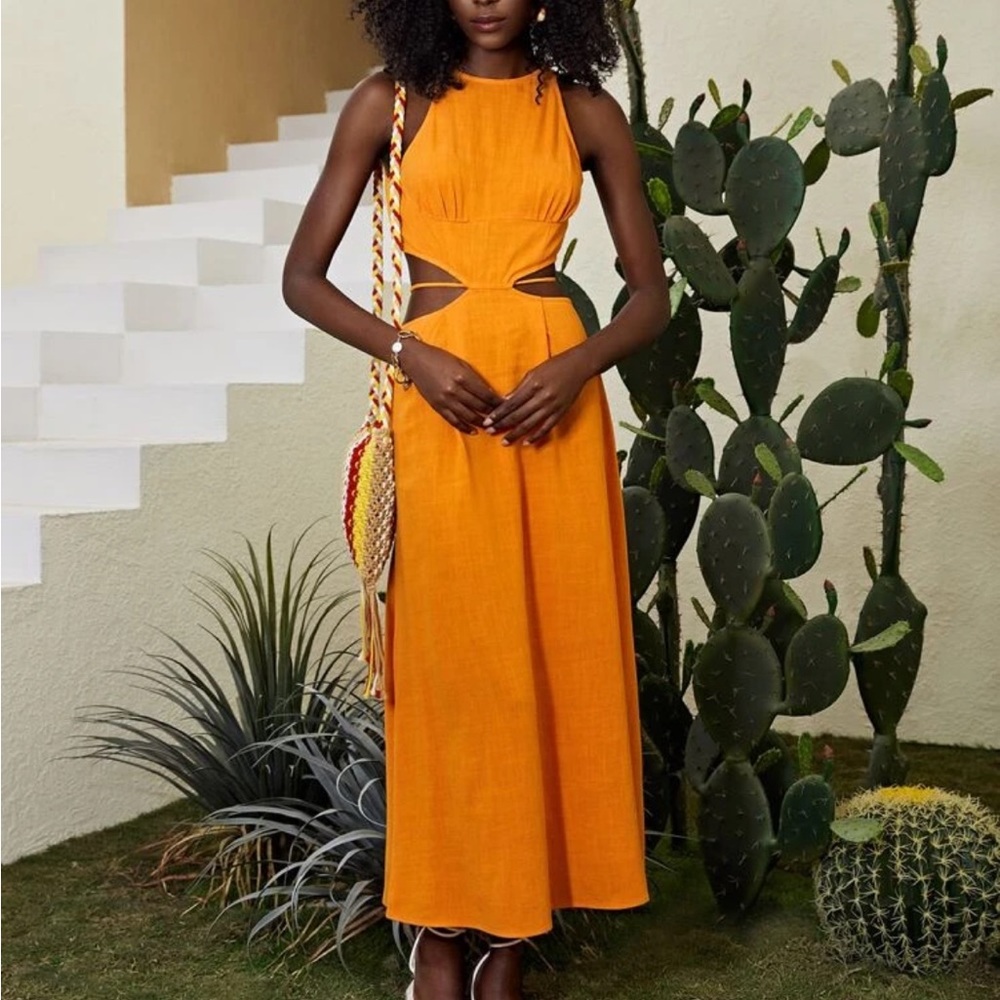 SHEIN Cutout tie dress size M